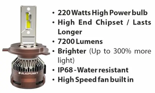 Blaupunkt LED V88 HP H4-H19