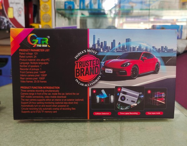 GTR Pro Max 3-in-1 Dashcam